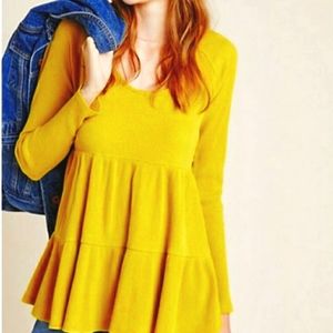 Maeve Yellow Long Sleeve Top